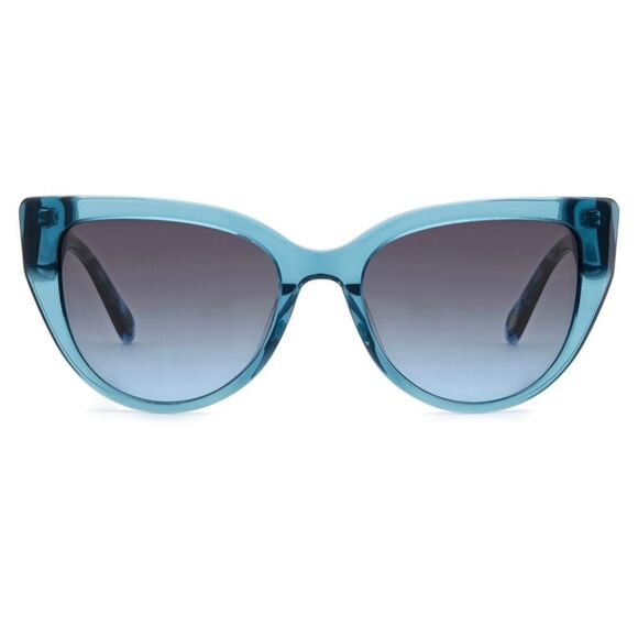 GORGEOUS TEAL CATSEYE SUNGLASSES - Picture 1 of 7